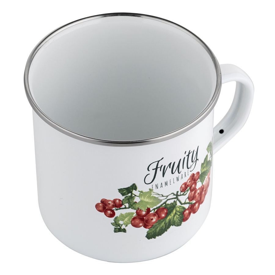 Kubek emaliowany Emalia Polska Pleszew Kalina 9 cm 500 ml