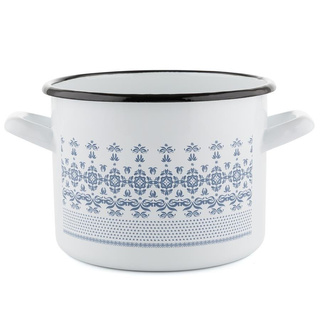 Garnek emaliowany Emalia Polska Pleszew Majolica 16cm 2,2 l