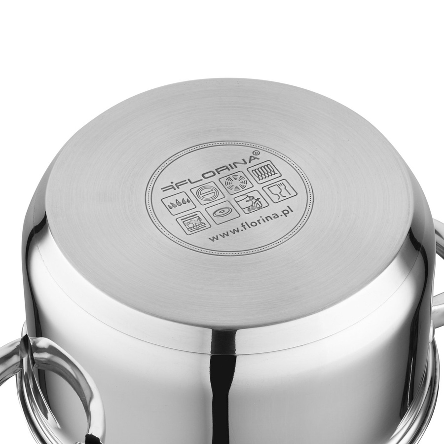 Komplet garnków nierdzewnych Florina Claude 8-elementowy