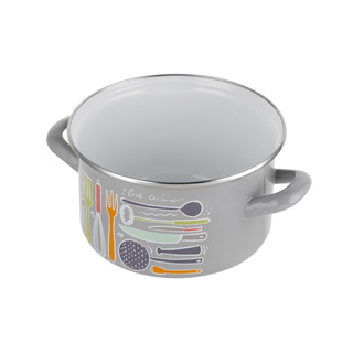 Garnek emaliowany Emalia Polska Pleszew Staffio 18 cm 2,6 l