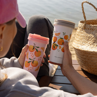 Kubek termiczny nierdzewny Florina Orange 500 ml