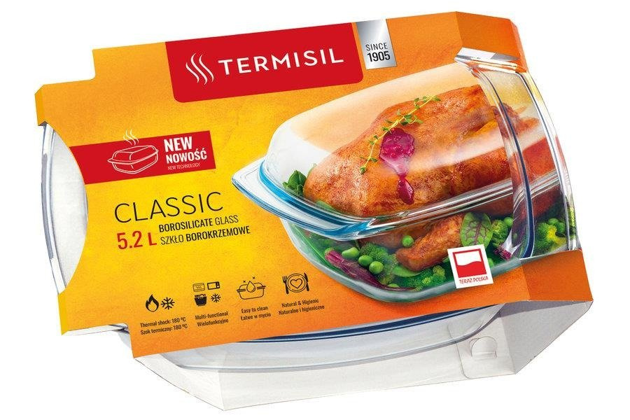Zestaw naczynie żaroodporne Termisil 5,2 L + rękawica i łapka Miss Lucy Pepper
