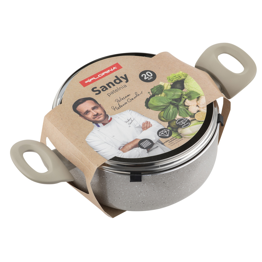 Garnek aluminiowy Florina Sandy by Mateusz Gessler 20 cm 2,4 l