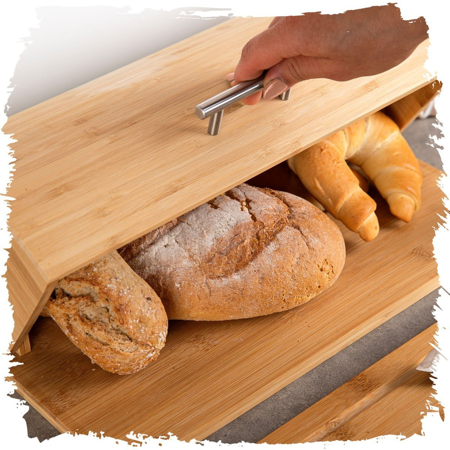 Chlebak bambusowy Florina Woody 39,5 x 29,5 x 16,5 cm