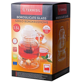 Dzbanek szklany Termisil Berox z podgrzewaczem 1,5 l