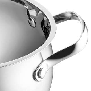 Komplet garnków nierdzewnych Florina Alex satyna 6-elementowy