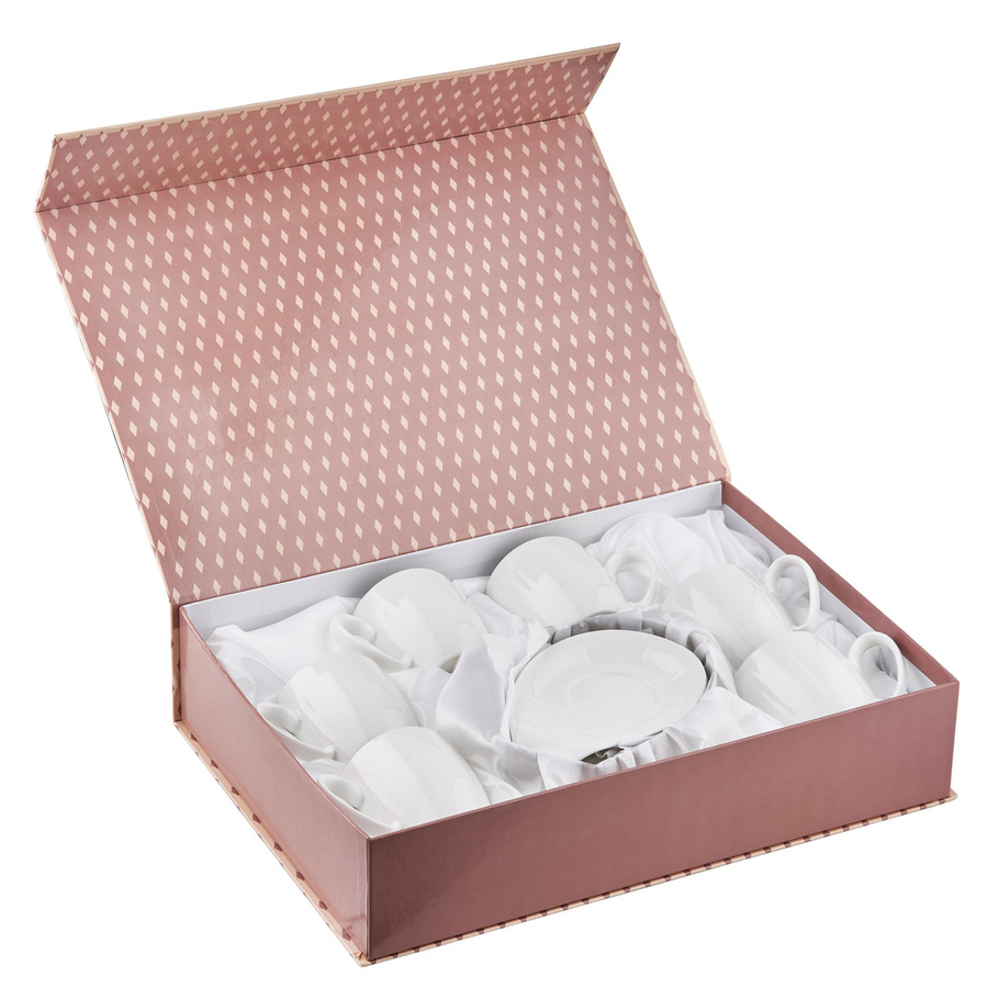 Komplet filiżanek ze spodkiem Florina Kappa 6 osób 12 elementów