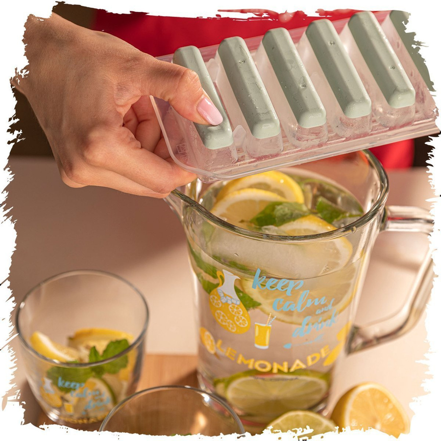 Foremki do lodu Praktyczna prostokątna miętowa - 2szt.