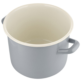 Garnek emaliowany Emalia Polska Pleszew Forte szary 5l