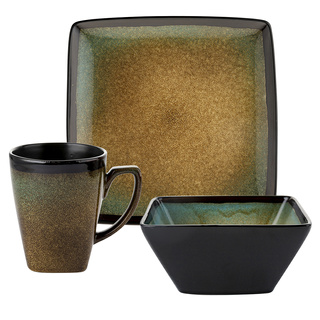 Kubek, talerz obiadowy, salaterka ceramiczna Florina Jadeit