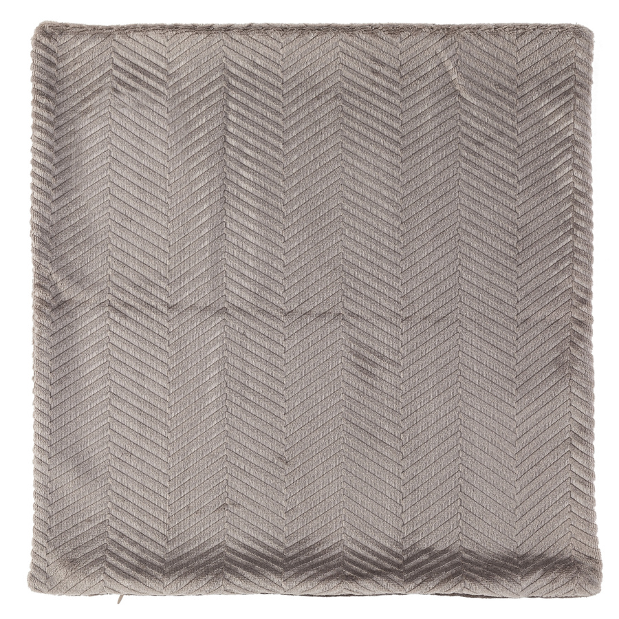 Poszewka na poduszkę Miss Lucy Metallic 40 x 40 cm szara
