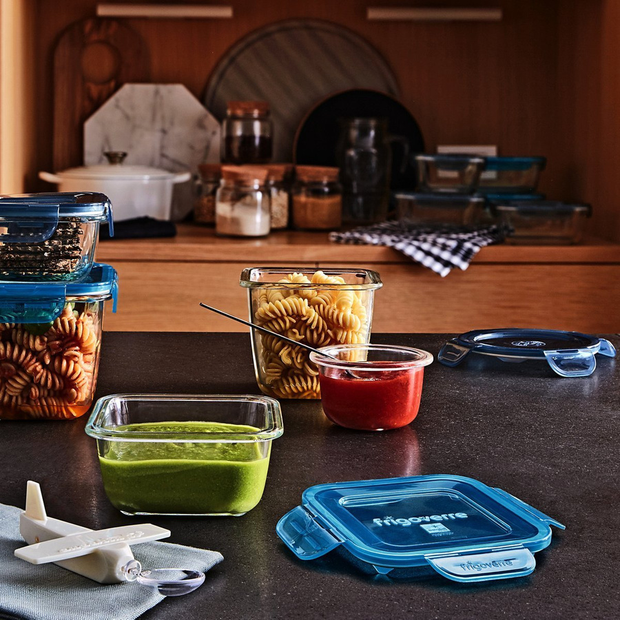 Pojemnik do żywności Bormioli Rocco Frigoverre Evolution 12 X 12 cm