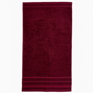 Ręcznik bawełniany Miss Lucy Michael Basic 70x140 cm bordowy
