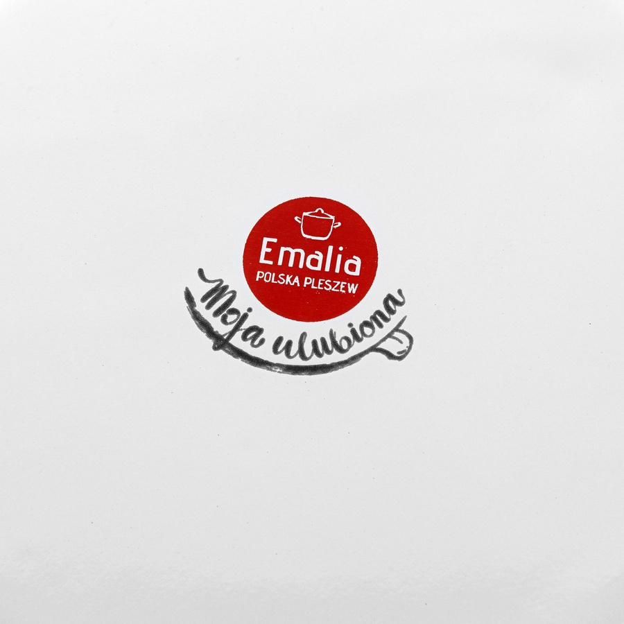 Garnek emaliowany prosty Emalia Polska Pleszew Bell 20cm 4,7l