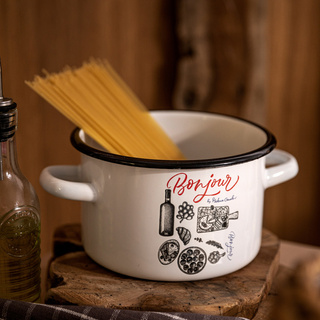 Garnek emaliowany Emalia Polska Pleszew Bonjour by Mateusz Gessler 20 cm 4,8 l