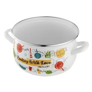 Garnek emaliowany Emalia Polska Pleszew Julia 20 cm 4,2 l