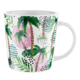 Kubek porcelanowy New Bone China Florina Hawaje 400 ml mix dekoracji