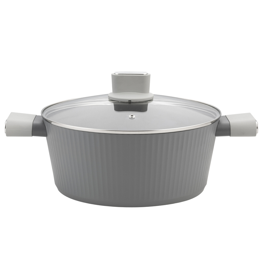 Garnek aluminiowy z pokrywką Florina Serrano 28 cm 6,1 l