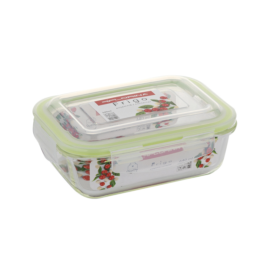 Pojemnik do żywności Florina Frigo szklany 640 ml prostokątny