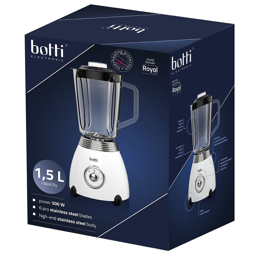 Blender kielichowy Botti Electronic Royal Line 1,5 l 500 W