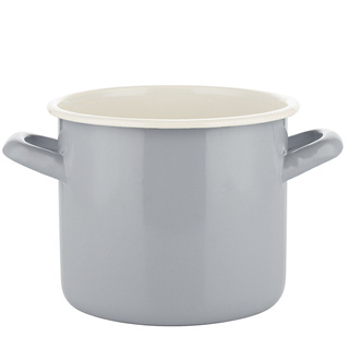 Garnek emaliowany Emalia Polska Pleszew Forte szary 2l