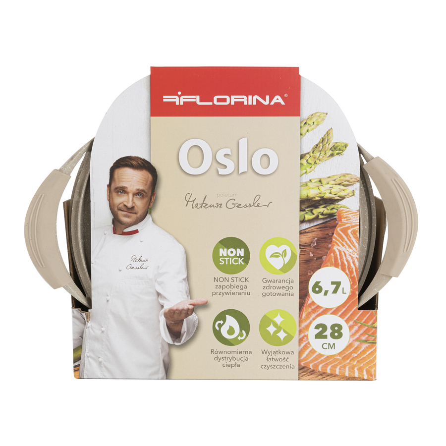 Garnek aluminiowy Florina Oslo 28 cm 6,7 l