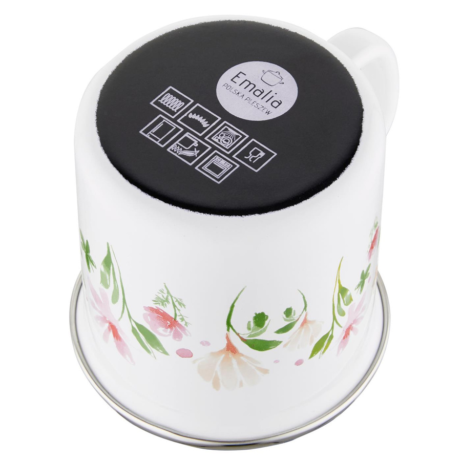 Kubek emaliowany Emalia Polska Pleszew Spring 8 cm 500 ml