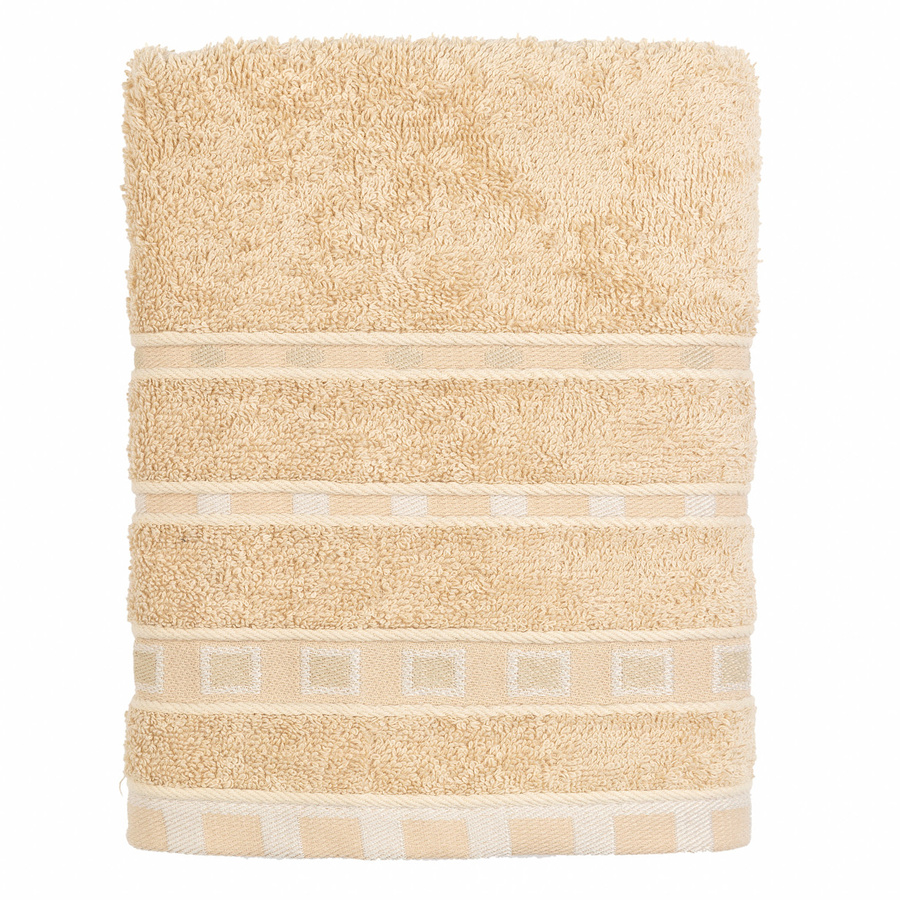 Ręcznik bawełniany Miss Lucy Michael Basic 70x140 cm kremowy