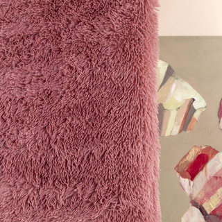 Koc Miss Lucy Futrzak 155 x 210 cm pudrowy róż