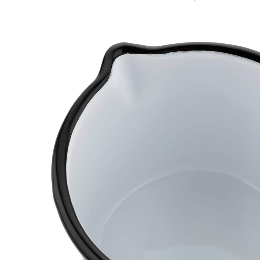 Kubek emaliowany prosty Emalia Polska Pleszew Porcini 12cm 1,24 l