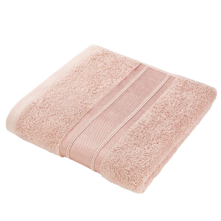 Ręcznik bawełniany Miss Lucy Casandra 70x140 cm koralowy róż