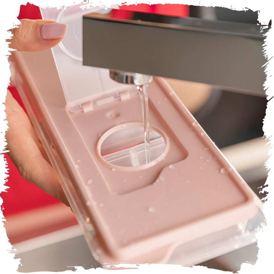 Foremka do lodu Praktyczna prostokątna różowa