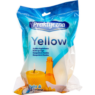 Gąbka kąpielowa praktyczna yellow
