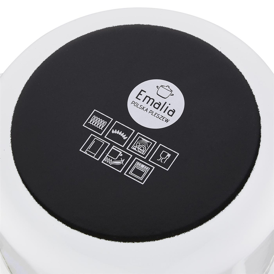 Garnek emaliowany Emalia Polska Pleszew Spring 18 cm 2,6 l