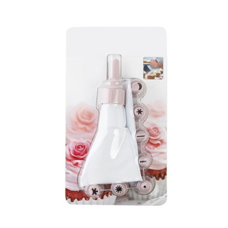 Dekorator do ciast Praktyczna rękaw 8 końcówek różowy