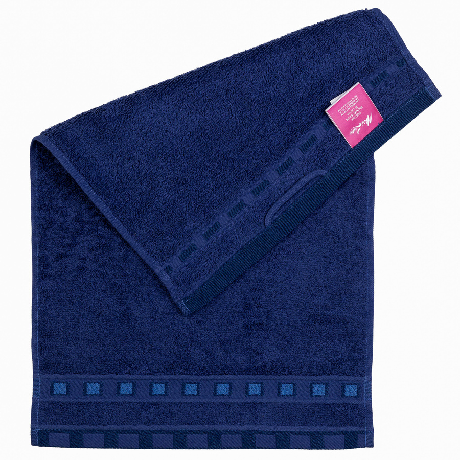 Ręcznik bawełniany Miss Lucy Michael Basic 30x50 cm granatowy