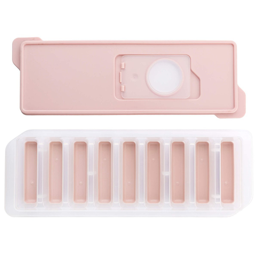 Foremka do lodu Praktyczna prostokątna różowa