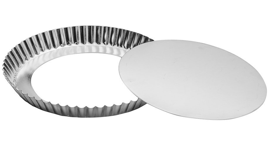 Forma do tarty z wyjmowanym dnem 26 cm srebrna