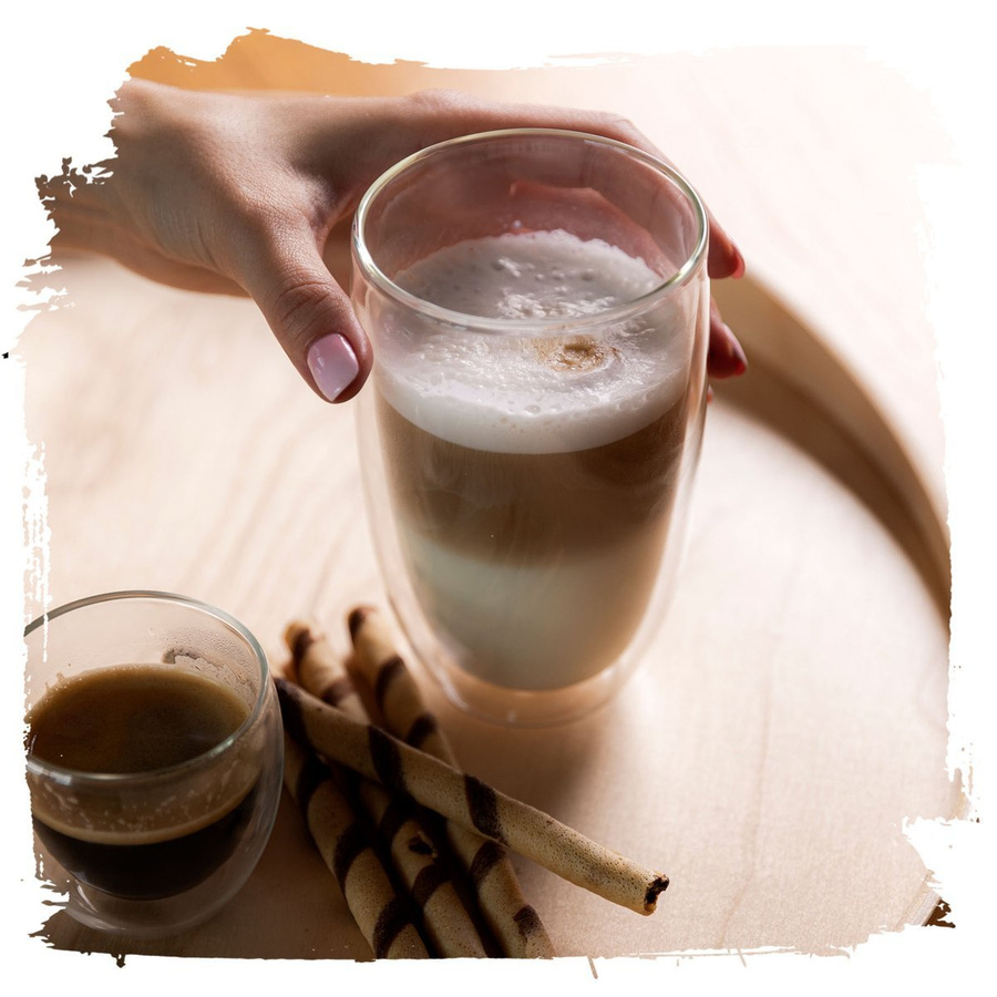 Zestaw 6 sztuk Szklanki termiczne double wall Florina Malachit 450 ml