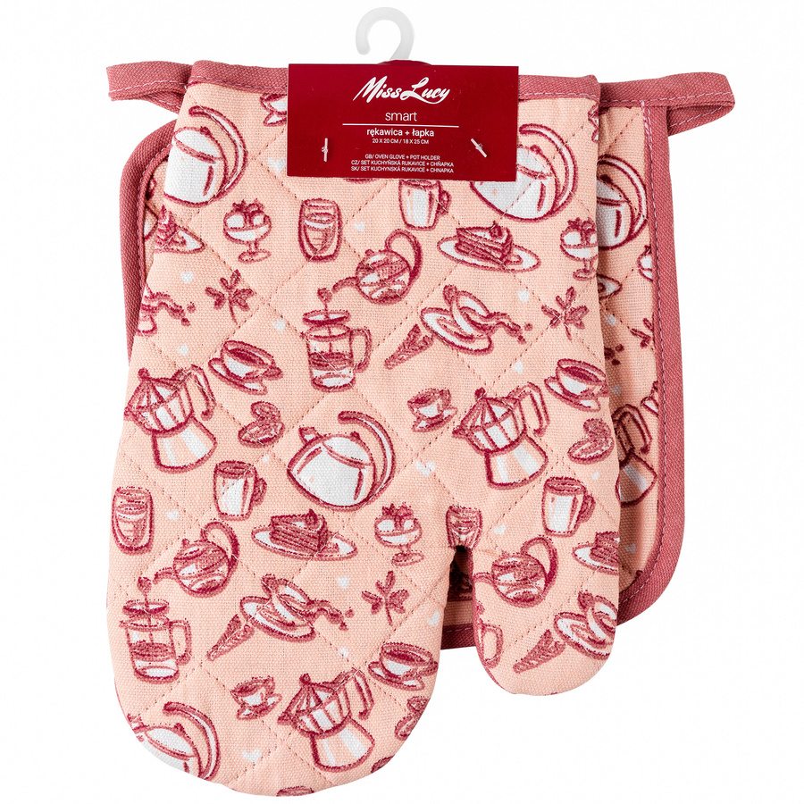 Rękawica kuchenna i łapka kuchenna Miss Lucy Smart 18x25 cm; 20x20 cm
