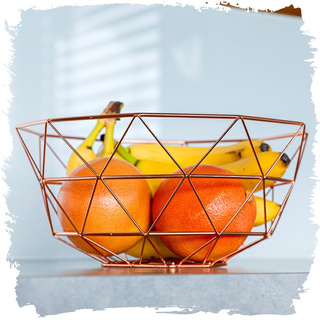 Kosz na owoce druciany Florina Altopiano miedziany