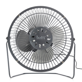 Mini wentylator biurkowy USB Botti Electronic Zeffir szary 15 cm moc 2,5 W