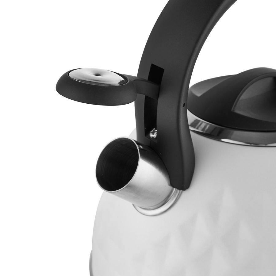 Czajnik nierdzewny Florina Diamante 2,5 l biały