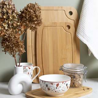 Zestaw 3 kuchennych desek bambusowych Florina Woody