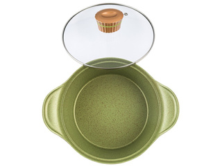 Garnek aluminiowy Florina Forest z pokrywką 24 cm 4 l