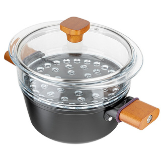 Garnek aluminiowy do gotowania na parze z powłoką nieprzywierającą Florina Natura Line 20 cm 2,2 l 