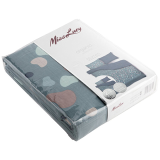 Komplet pościeli Miss Lucy Organic Blomen 220 x 200 cm / 2 x 70 x 80 cm bawełna