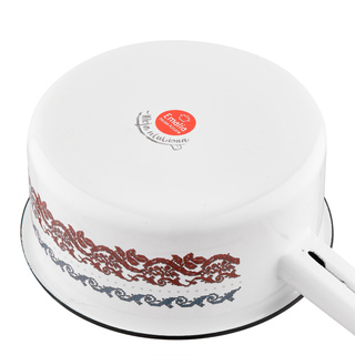 Rondel emaliowany prosty bez pokrywki Emalia Polska Pleszew Verry Merry 16 cm 1,4 l