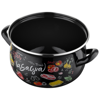 Zestaw garnków emaliowanych Emalia Polska Pleszew Lasagne 2,2 l i 3 l i 4,2 l i 5,3 l