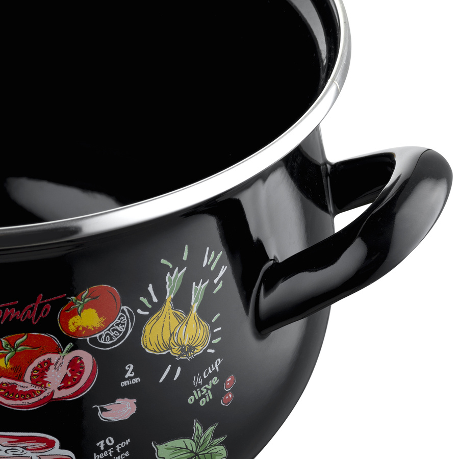 Garnek emaliowany Emalia Polska Pleszew Lasagna 22 cm 5,3 l